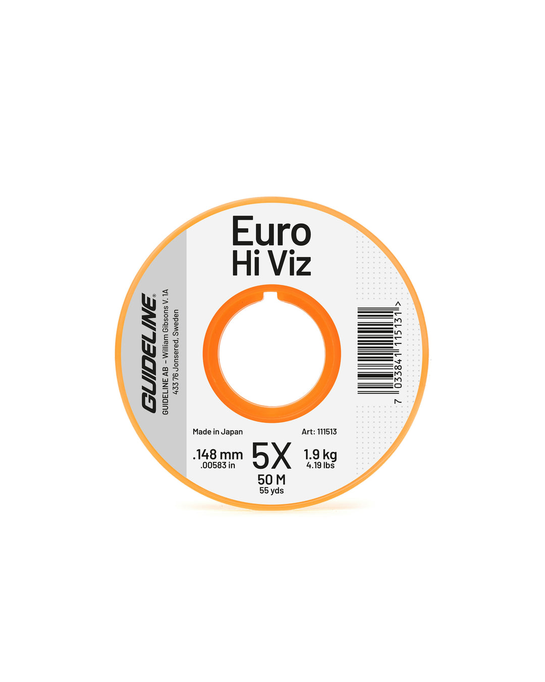 Guideline Euro Hi-Viz Monofilament 5X