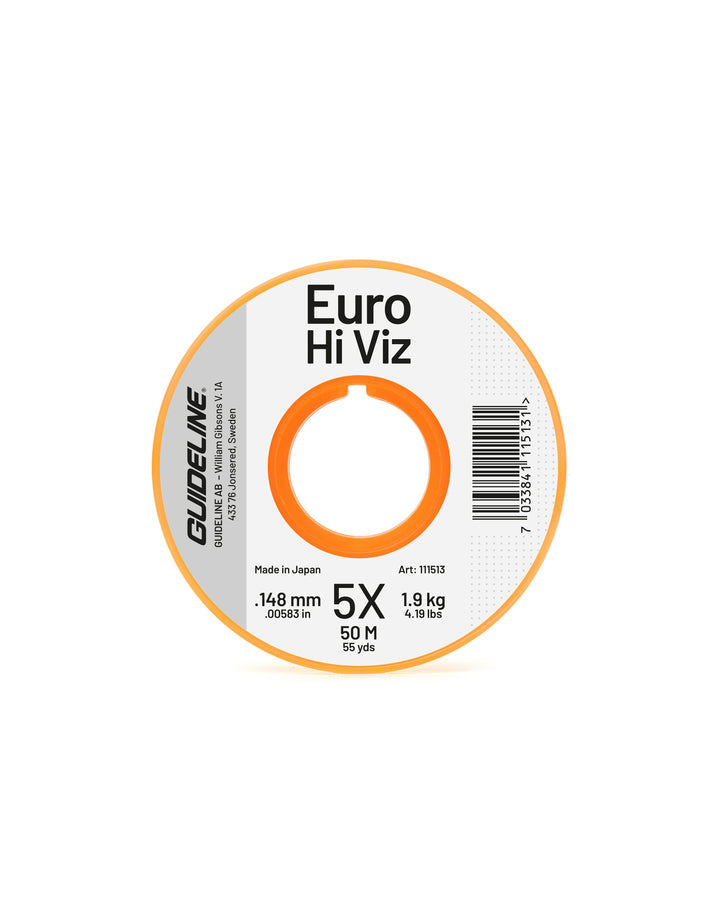 Guideline Euro Hi-Viz Monofilament 5X