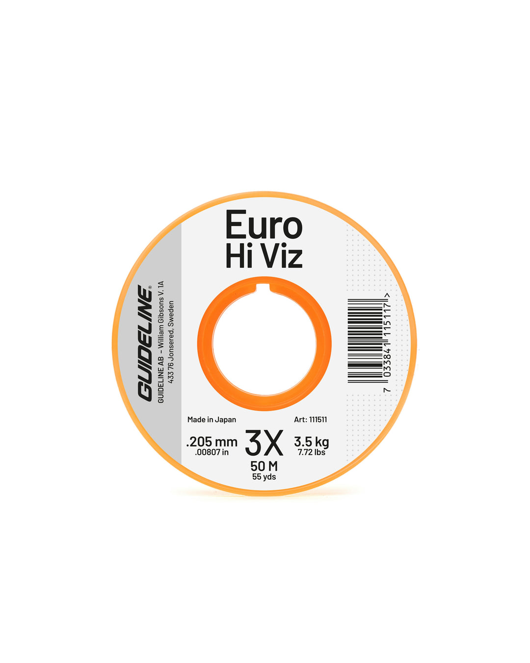 Guideline Euro Hi-Viz Monofilament 3X