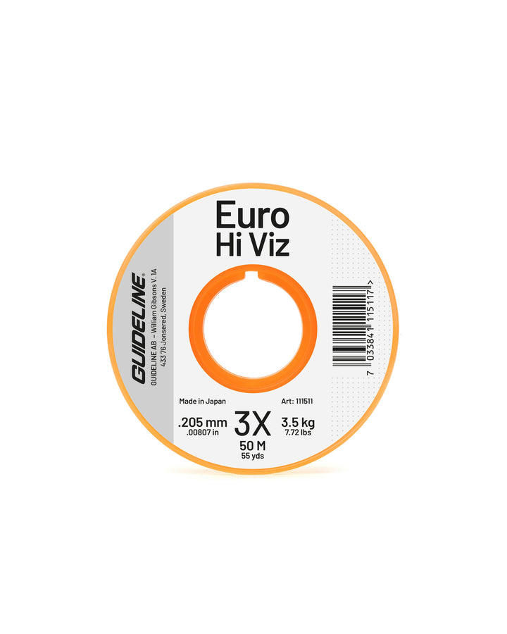 Guideline Euro Hi-Viz Monofilament 3X