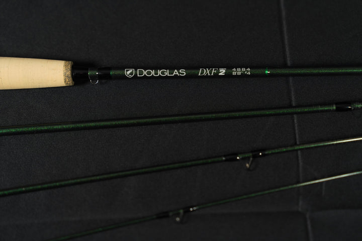 Douglas DXF Gen 2 blank and cork grip, showing the DXF2 logo and matte finish