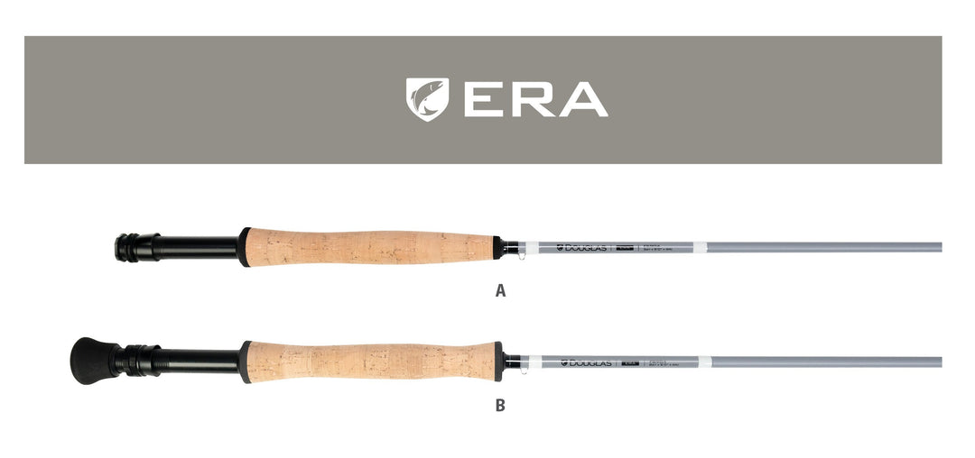 Douglas ERA grip options, showing the two handle shapes offered across the range
