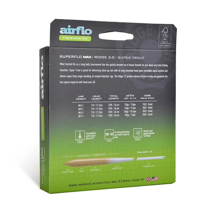 Airflo Superflo Max Ridge 2.0 Super Trout