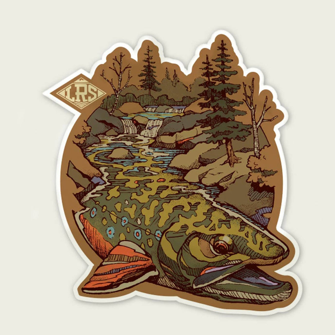 Lakes Rivers Streams Decal - Brook Trout Waters