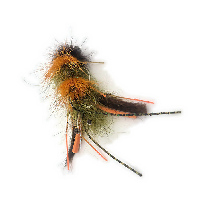 AJ's Crawdaddy - weighted, tungsten eyes, rides hook up