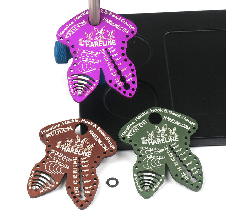 Hackle, Hook and Bead Gauge