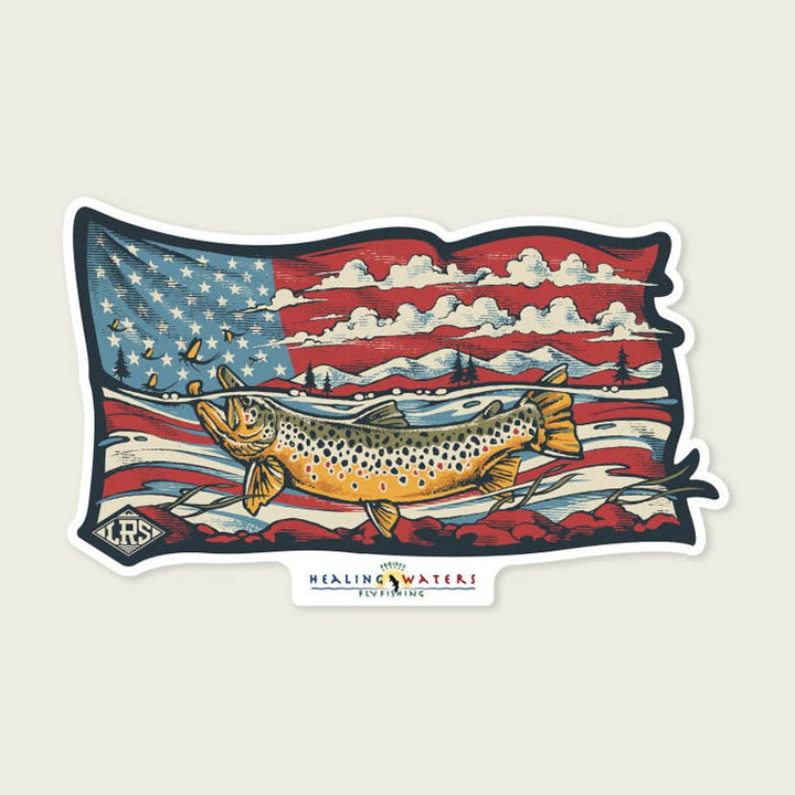 Lakes Rivers Streams Decal - PHWFF Brown Trout