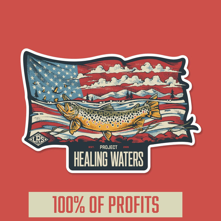 Lakes Rivers Streams Decal - PHWFF Brown Trout