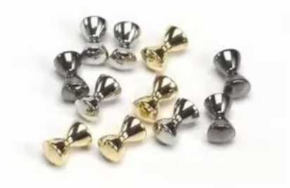 Dumbbell Eyes Plated 10pkg