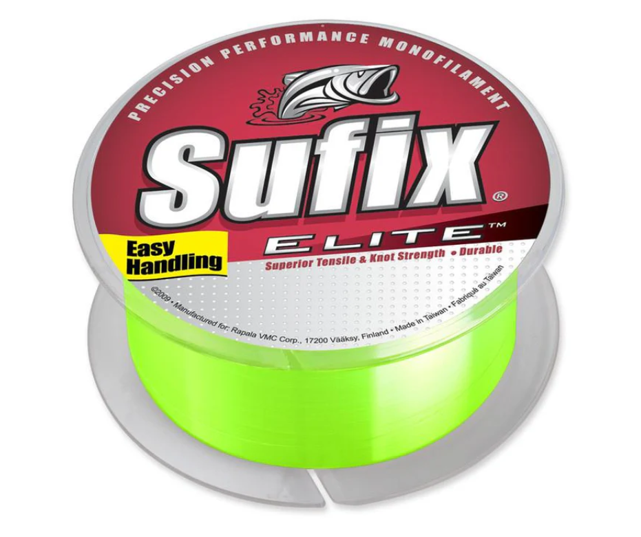 Sufix Elite Hi-Vis Yellow Monofilament
