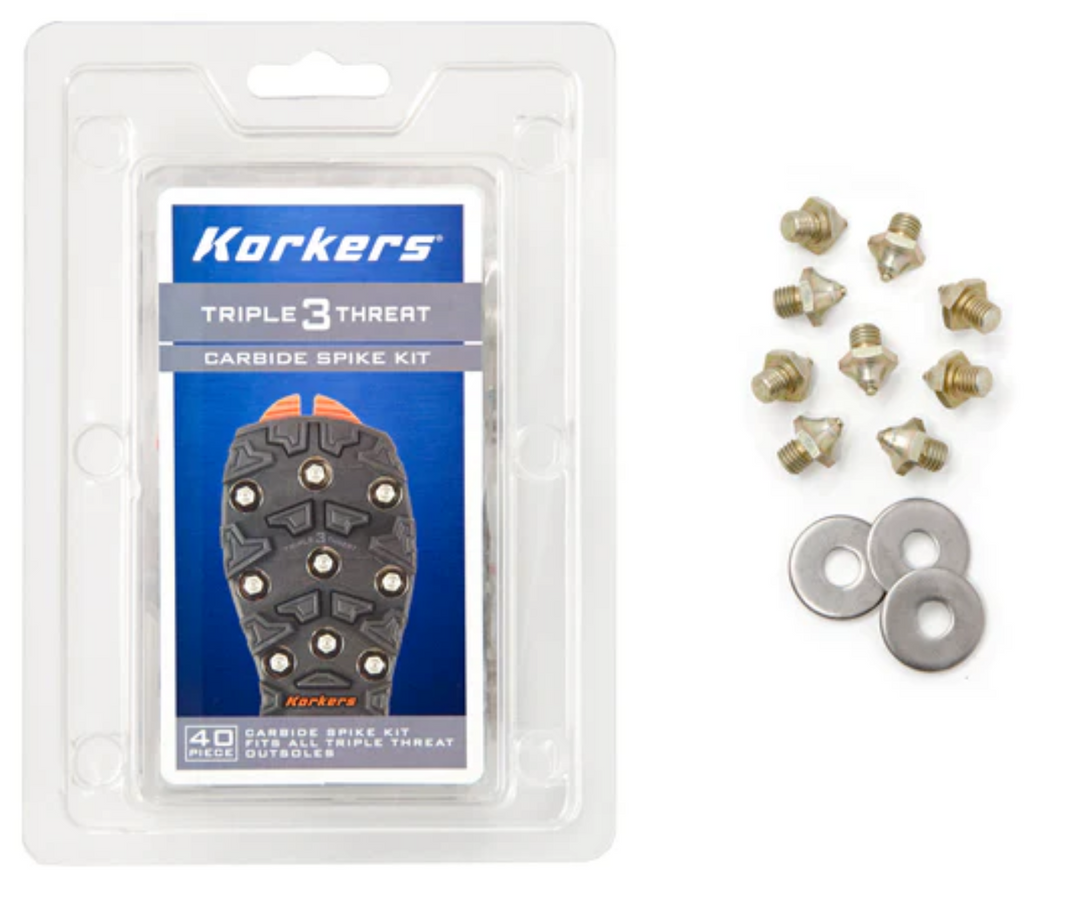 Korkers Threaded Carbide Spikes for Triple Threat Soles