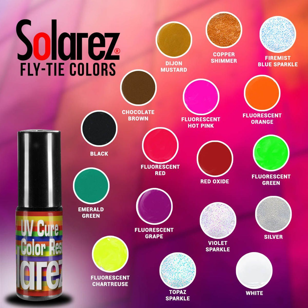 Solarez UV Fly Tie COLOR 5 gram Bottle w Brush Cap