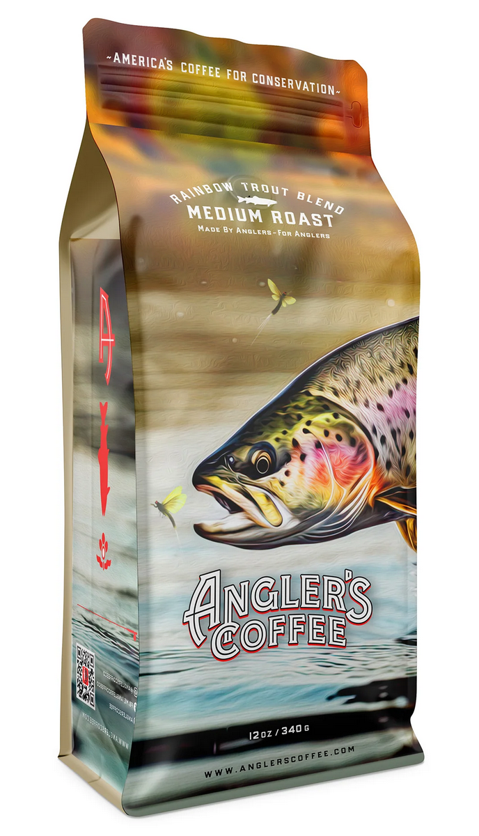 Angler's Coffee Rainbow Trout Blend Medium Roast