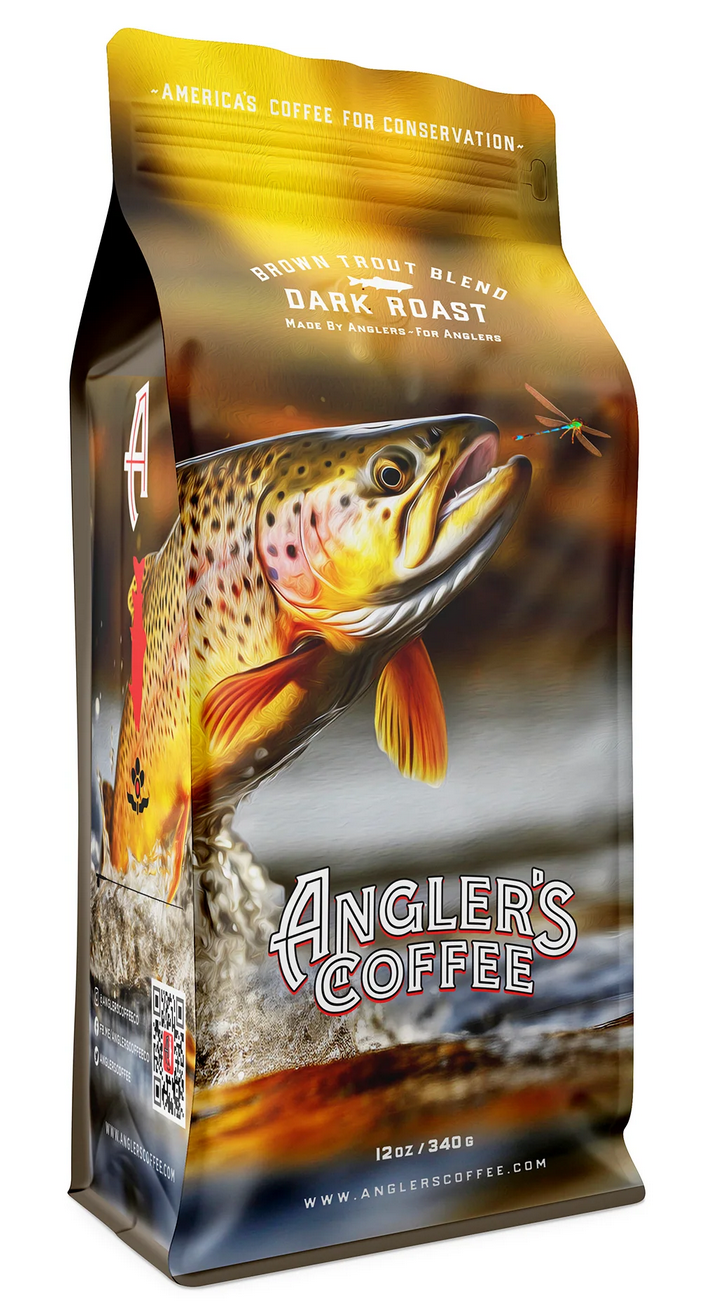 Angler's Coffee Brown Trout Blend Dark Roast