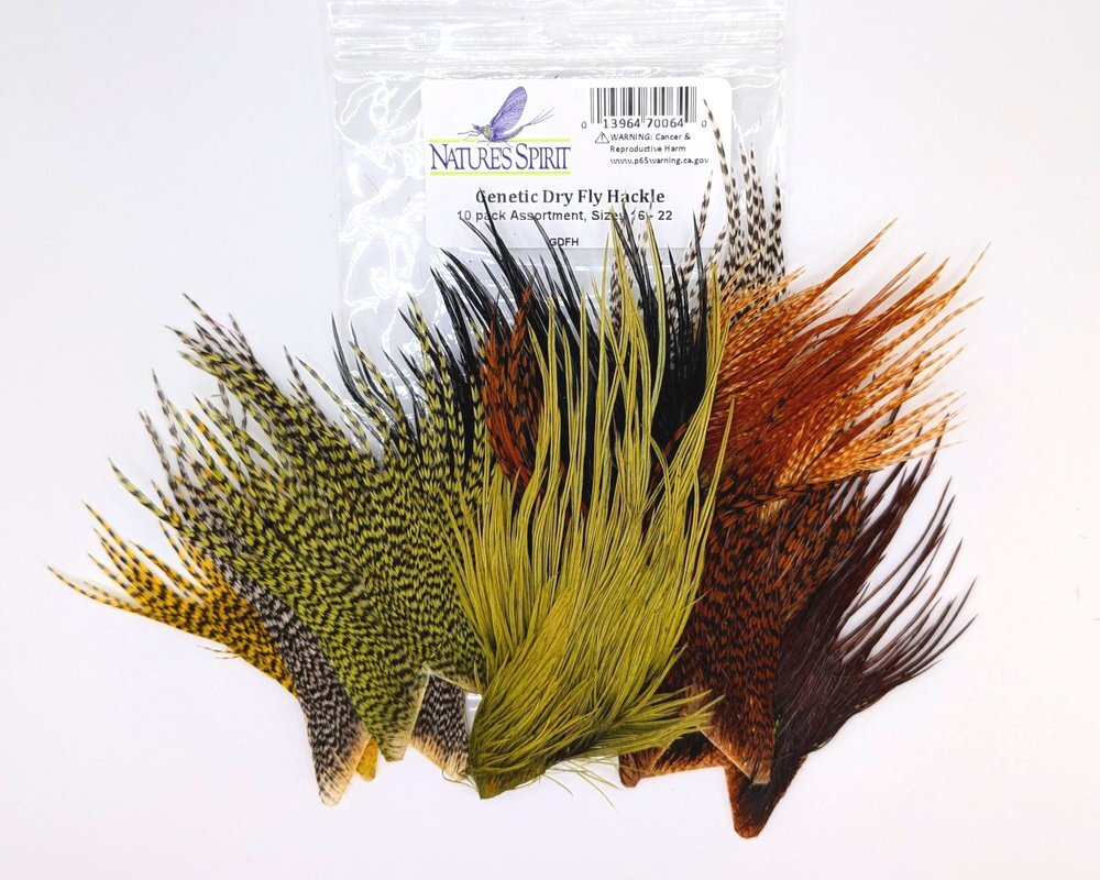 Genetic Dry Fly Hackle