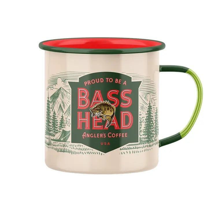 Angler's Coffee Bassheads Camp Mug