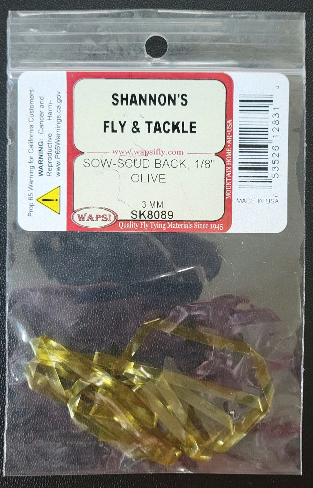 Sow-Scud Back, 1/8" (3mm)
