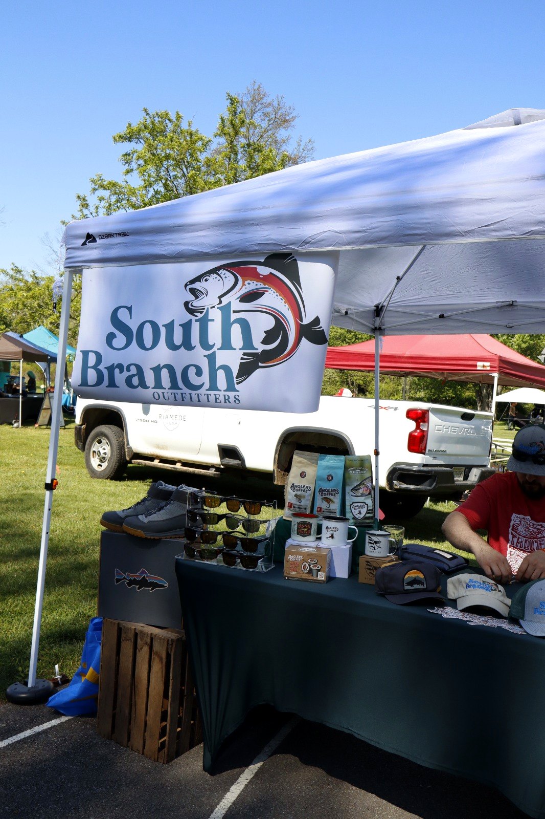 The South Branch Outfitters booth at Trout Fest